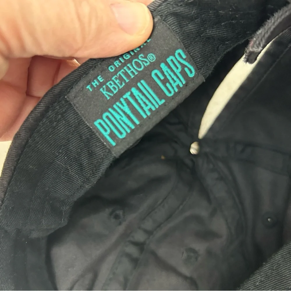 Kbethos Black Distressed Style‎ Ponytail Ball Cap Sporty Travel - Picture 12 of 13